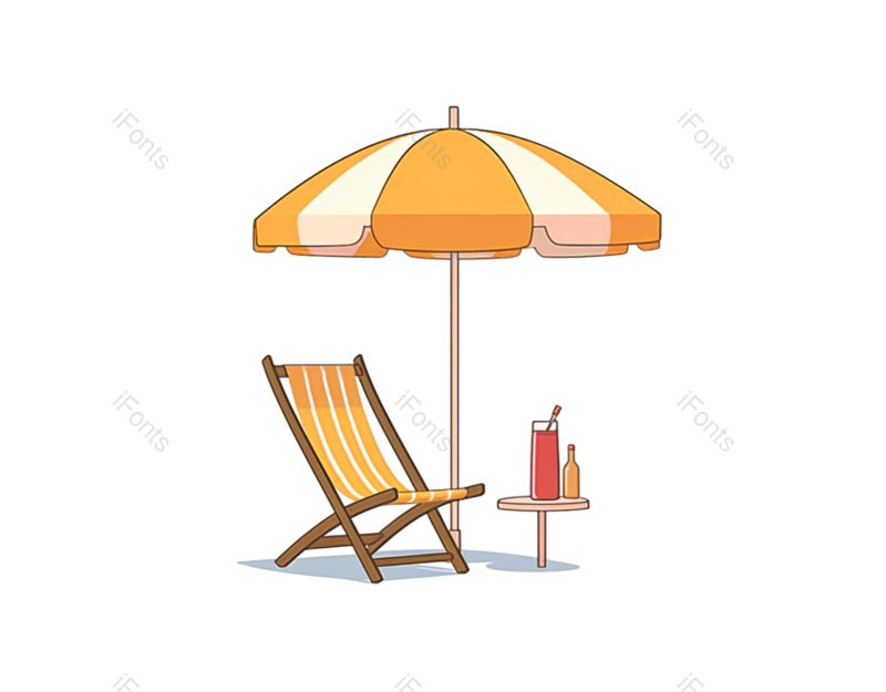 元素图片,立体元素,夏天PNG,海边免抠素材